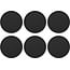 Tools2cook Siliconen Onderzetters voor Glazen & Bekers – 6 onderzetters met Houder – Black-Pepper