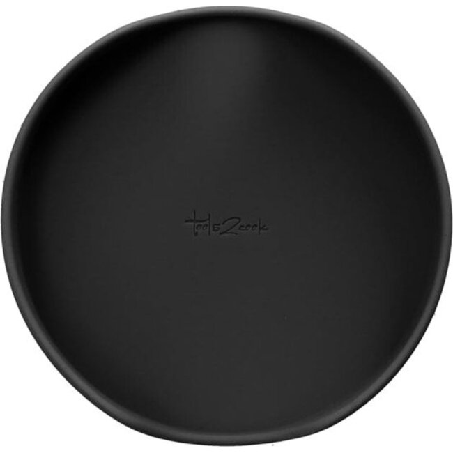 Tools2cook Siliconen Onderzetters voor Glazen & Bekers – 6 onderzetters met Houder – Black-Pepper