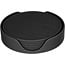 Tools2cook Siliconen Onderzetters voor Glazen & Bekers – 6 onderzetters met Houder – Black-Pepper