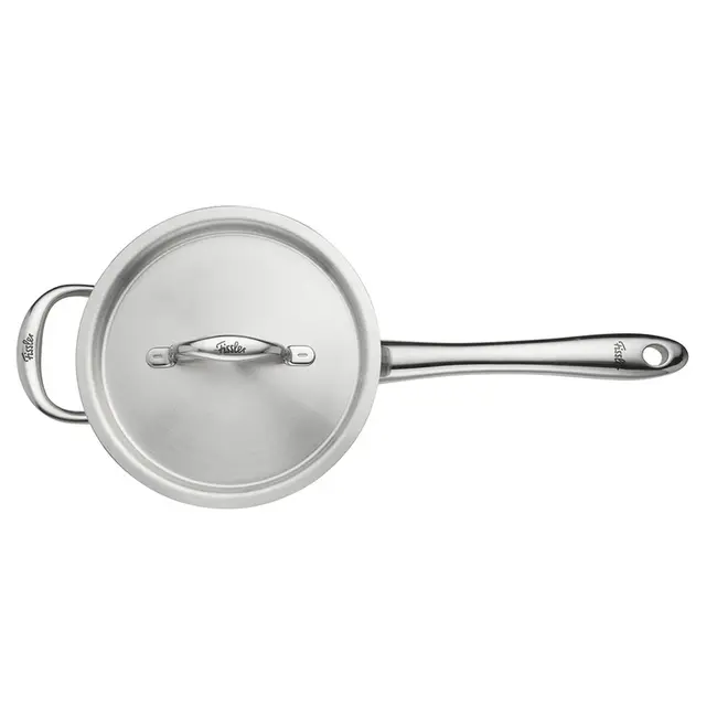 Fissler M5 Pro-Ply Steelpan / Sauspan 20 cm met RVS Deksel en Tegengreep – 2,7 Liter
