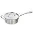 Fissler M5 Pro-Ply Steelpan / Sauspan 20 cm met RVS Deksel en Tegengreep – 2,7 Liter