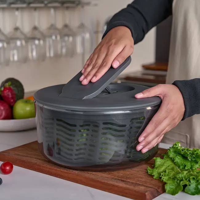 Zyliss Slacentrifuge Swift Dry Maat S Duwmodel – Compact & Spatvrij met Aqua Vent