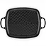 Le Creuset Rechthoekige Grillplaat Gietijzer MatZwart 30 cm – Grote Grillplaat (35 x 38 x 6)