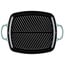 Le Creuset Rechthoekige Grillplaat Gietijzer Sea Salt 30 cm – Grote Grillplaat (35 x 38 x 6 cm)