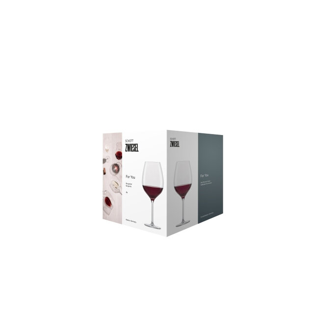 Bourgogneglazen For You 630ml – Set van 4 Luxe Rode Wijnglazen van Breukvast Tritan® Kristalglas