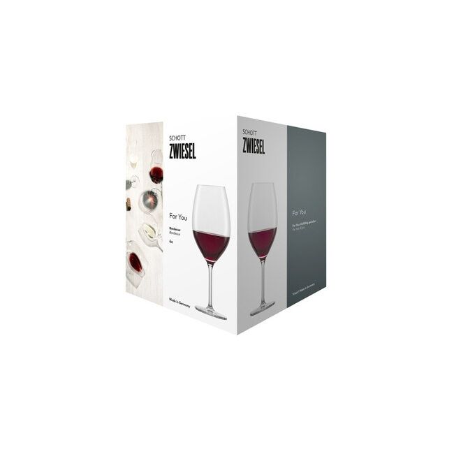 Rode Wijnglazen For You 606ml – Set van 4 Universele Rode Wijnglazen van Breukvast Tritan® Kristalglas