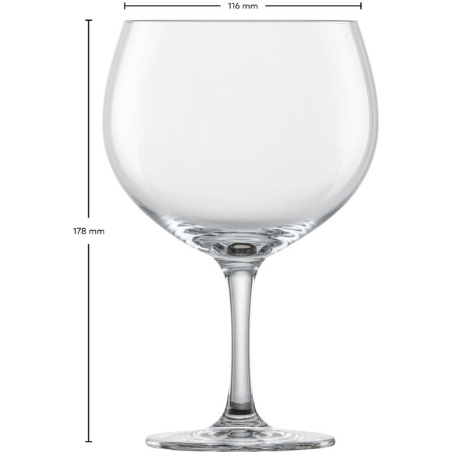 Gin Tonic Glazen Bar Special 696ml – Set van 4 Luxe Gin-Tonic Ballonglazen van Breukvast Tritan® Kristalglas