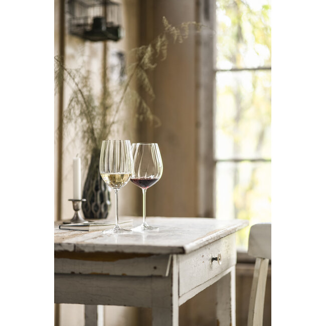 Zwiesel Glas Prizma Bordeauxglazen 561ml – Set van 2 Luxe Rode Wijnglazen met Ribbelstructuur van Breukvast Tritan® Kristalglas