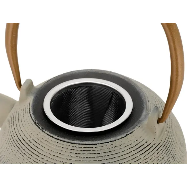 Bredemeijer Sakura Gietijzeren Theepot 1,2L Grijs – Traditionele Japanse Theepot inclusief RVS Theefilter
