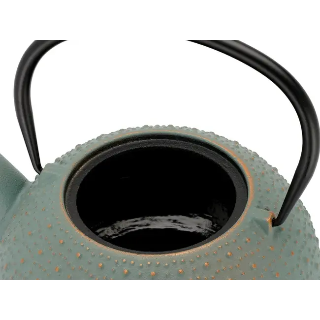 Bredemeijer Anhui Gietijzeren Theepot 0,9L Blauw – Compacte Aziatische Theepot inclusief RVS Theefilter