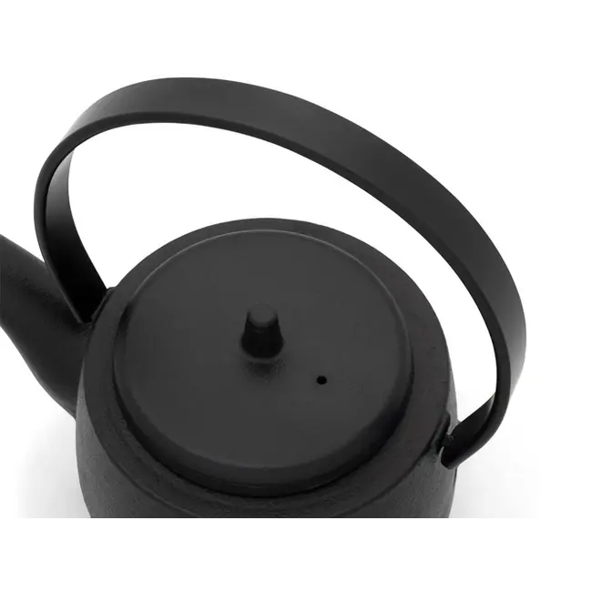 Bredemeijer Kobe Gietijzeren Theepot 1,2L Zwart – Moderne Japanse Theepot inclusief RVS Theefilter