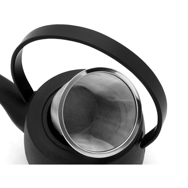 Bredemeijer Kobe Gietijzeren Theepot 1,2L Zwart – Moderne Japanse Theepot inclusief RVS Theefilter