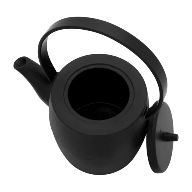Bredemeijer Kobe Gietijzeren Theepot 1,2L Zwart – Moderne Japanse Theepot inclusief RVS Theefilter