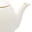 Bredemeijer Canterbury Porseleinen Theeset 1,2L Wit – Complete 3-Delige Luxe Cadeauset met Theepot, 2 Mokken en RVS Filter