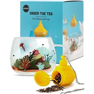 Ototo Theefilter Onderzeeër Geel & Theeglas