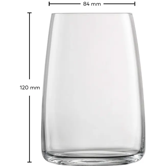 Zwiesel Glas Glas Vivid Senses Waterglazen 500ml Set van 4 – Tritan® Kristalglas Tumblers voor Water en Cocktails