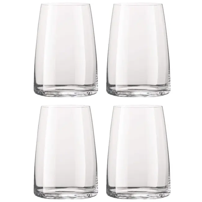 Zwiesel Glas Glas Vivid Senses Waterglazen 500ml Set van 4 – Tritan® Kristalglas Tumblers voor Water en Cocktails