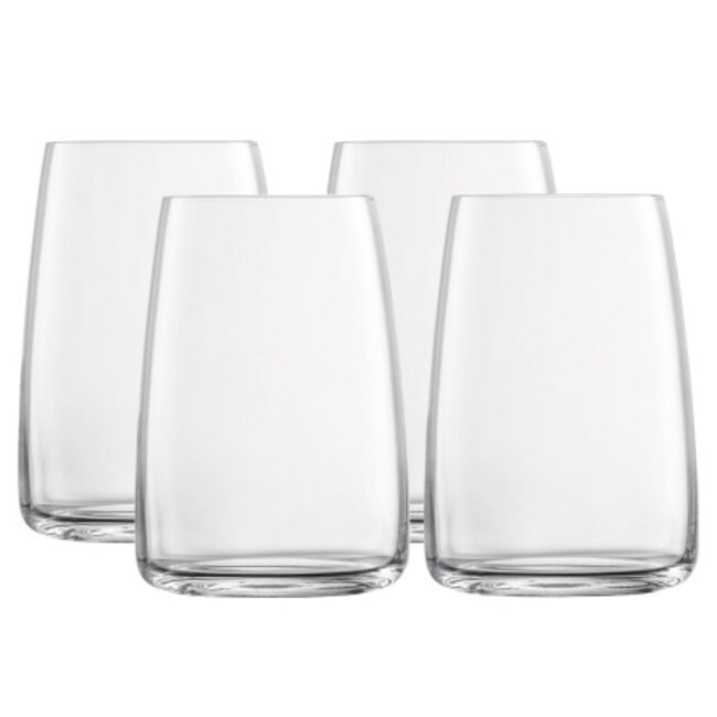 Zwiesel Glas Glas Vivid Senses Waterglazen 500ml Set van 4 – Tritan® Kristalglas Tumblers voor Water en Cocktails