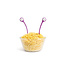 Ototo Pasta Monsters Opscheplepel Paars – Hittebestendige Kunststof Pastalepels met Grappige Oogjes