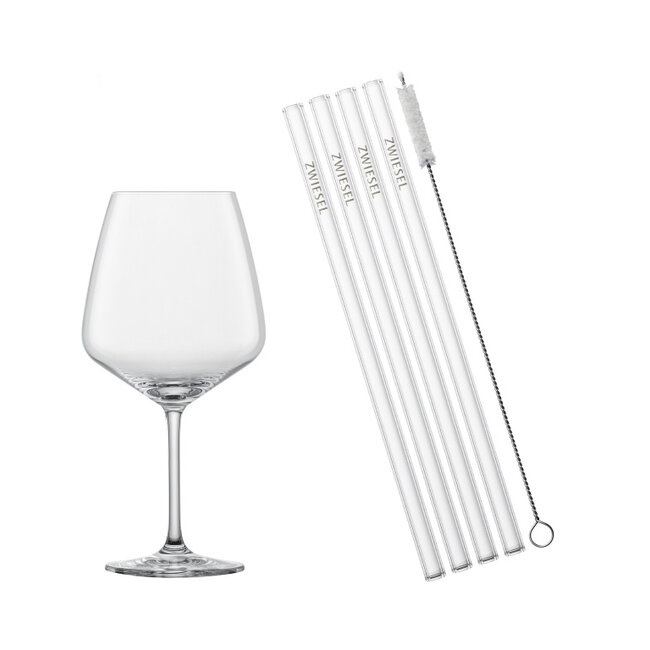 After Work Drinks Cocktailset 9-Delig – 4 Tritan® Kristalglazen, 4 Glazen Rietjes & Schoonmaakborsteltje