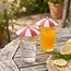 Glasparasol Rood – Drinkglas Afdekker (1 stuk)
