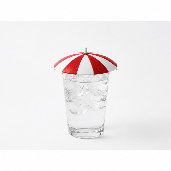 Anti-Wespen Glasparasol Rood – Kunststof Drinkglas Afdekker (Per Stuk)
