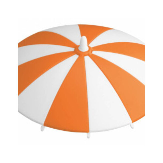 Anti-Wespen Glasparasol Oranje – Kunststof Drinkglas Afdekker (Per Stuk)