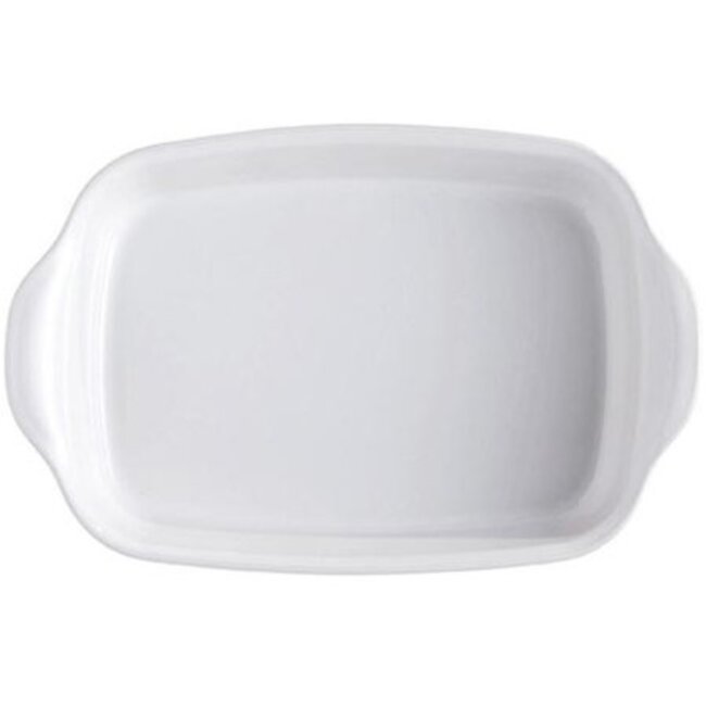 Emile Henry Ovenschaal Rechthoekig 29 x 19 cm Farine – HR® Keramiek – Wit / Meelwit – Made in France