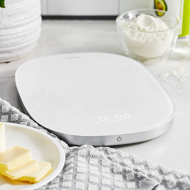 Zwilling Keukenweegschaal Enfinigy Zwart – Digitale Precisie – Oplaadbaar via USB – Zwart Glas