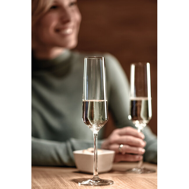 Zwiesel Glas Champagneflûte 0,215 L (2 Stuks) – Tritan® Kristalglas – Met Moussierpunt – Champagneglazen
