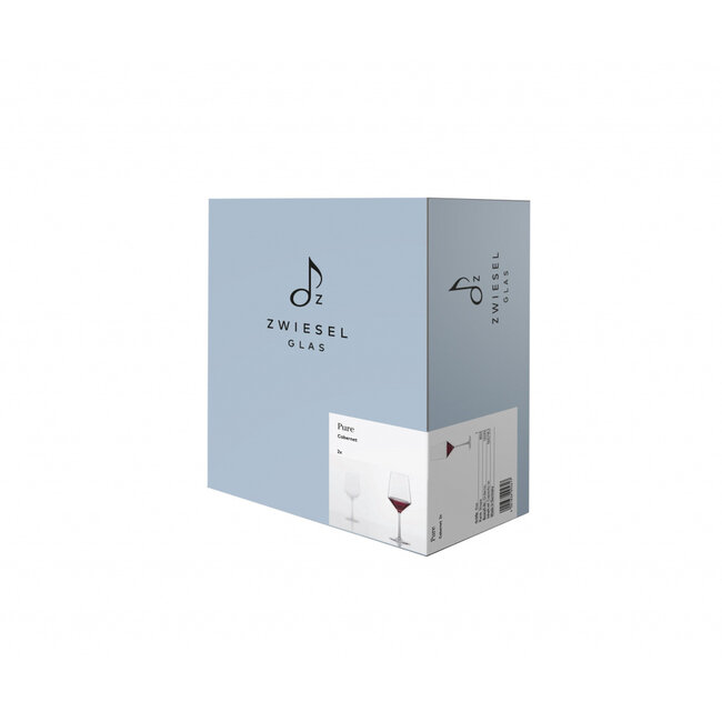 Zwiesel Glas Wijnglazen Pure Cabernet 550 ml (2 Stuks) – Tritan® Kristalglas – Rode Wijnglazen