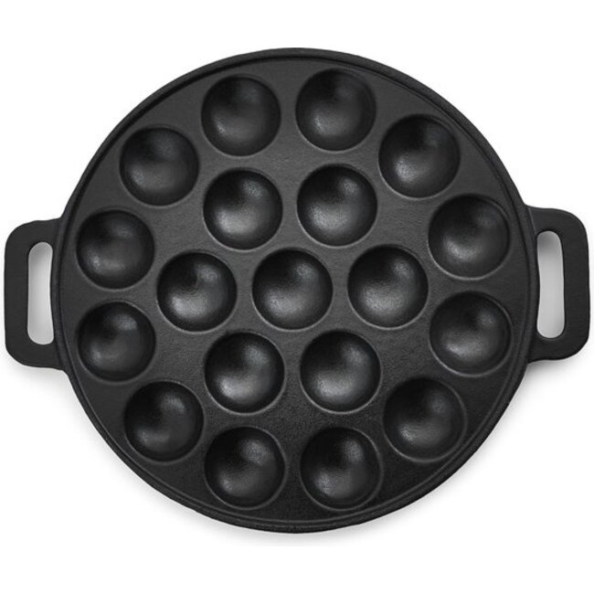 Inno Cuisinno Poffertjesplaat Ø 25 cm – Gietijzer – Mat Geëmailleerd – Geschikt voor Inductie