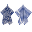 Vaat Amsterdam Cadeauset Thee- & Keukendoek - I Love Leopard 1 - Royal Blue / Grey / Silver