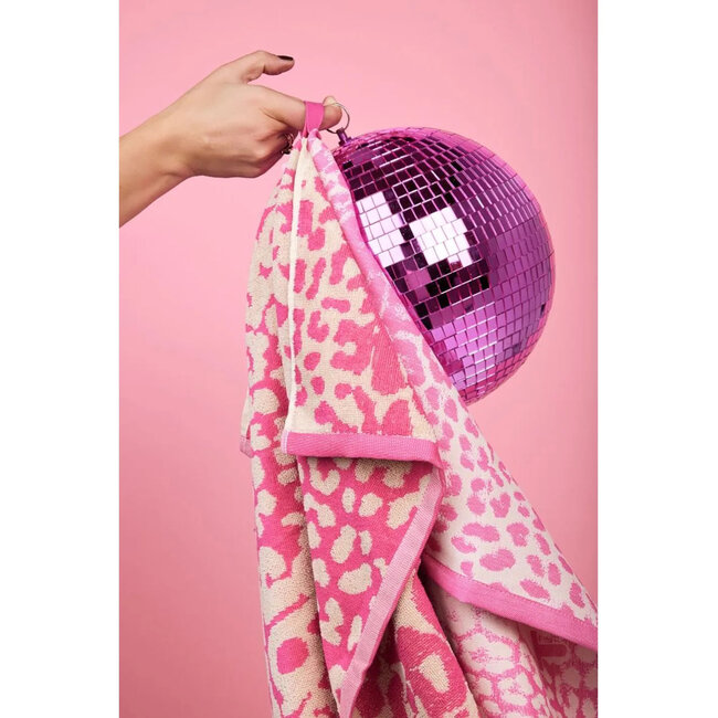 Vaat Amsterdam Cadeauset Thee- & Keukendoek - I love Leopard 1 - Pink / Sand