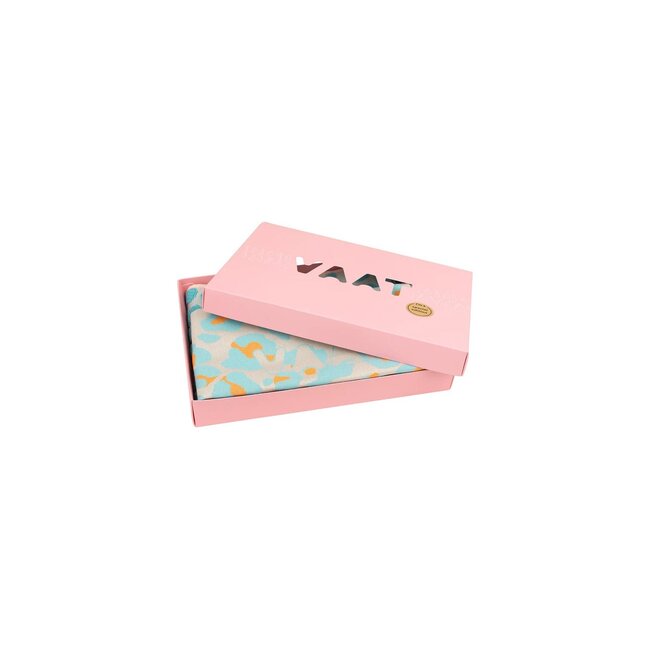 Vaat Amsterdam Cadeauset Thee- & Keukendoek - I love Leopard 2 - Turquoise / Orange