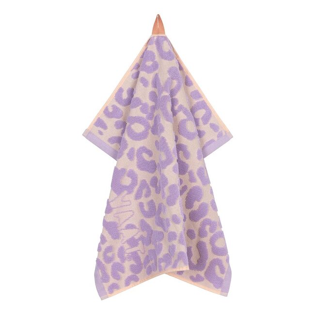 Vaat Amsterdam Cadeauset Thee- & Keukendoek - I love Leopard 2 - Lila / Peach