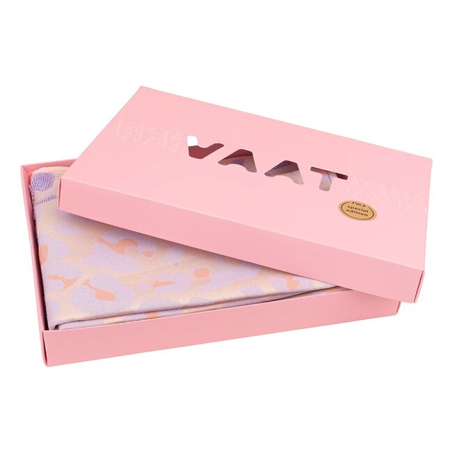 Vaat Amsterdam Cadeauset Thee- & Keukendoek - I love Leopard 2 - Lila / Peach