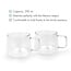 Bredemeijer Dubbelwandige Theeglazen Merano – 290 ml (Set van 2)