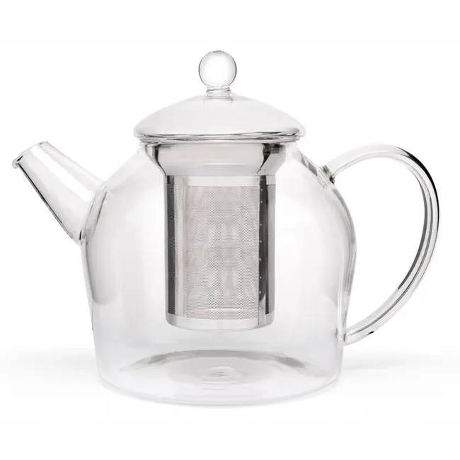 Bredemeijer Hoogwaardig Borosillicaatglas Theepot Minuet Santhee met RVS Filter – 1,2 Liter