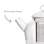 Bredemeijer Hoogwaardig Borosillicaatglas Theepot Minuet Santhee met RVS Filter – 1,2 Liter