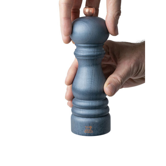 Peugeot Peper- en Zoutmolenset Paris Duo Denim 18 cm – Blauw Iconisch Kleurenduo – Vervaardigd uit hout -  Inclusief Siliconen Trechter - Special Edition