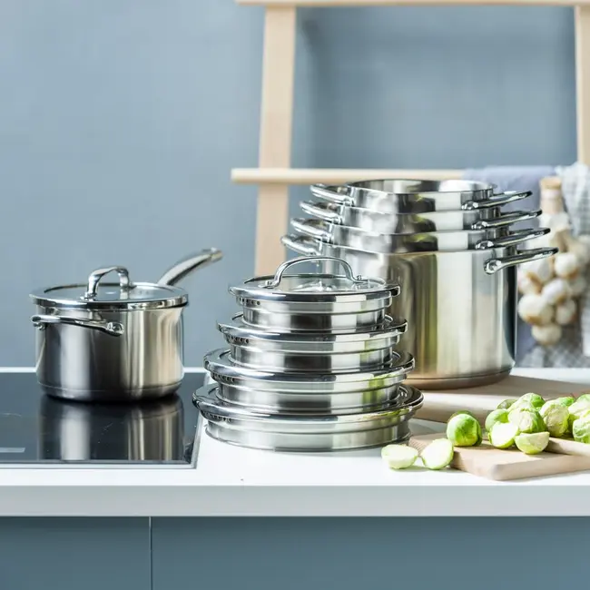 BK Twist RVS Kookpannenset met Uniek Afgietsysteem – 5-delig