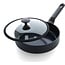 BK Blue Label Hapjespan met Glasdeksel – 24 cm - PFAS-vrije anti-aanbaklaag