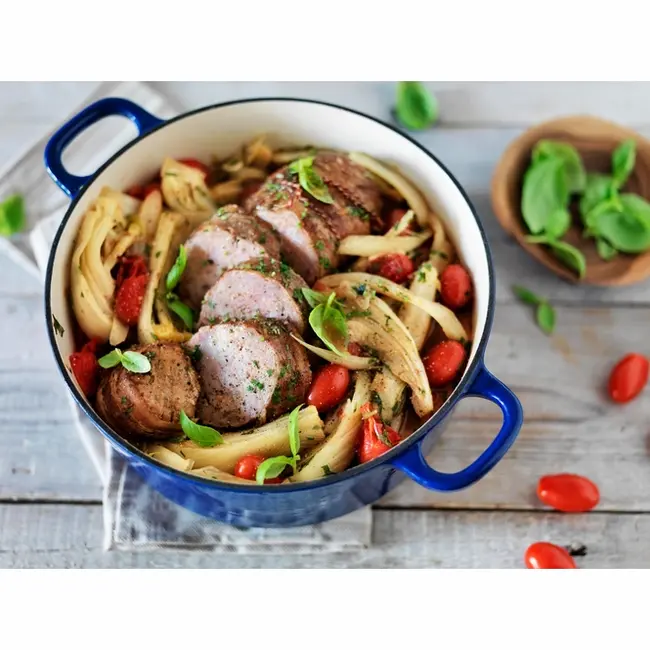 BK Bourgogne Gietijzeren Braadpan – 24 cm (Royal Blue) PFAS-Vrij