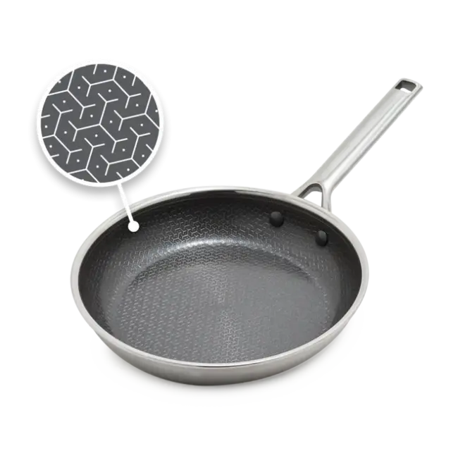 Greenpan Apex Hybride Roestvrijstalen Koekenpan - met Honingraat anti-aanbaklaag– 3-laags -20 cm