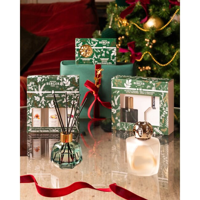 Maison Berger Giftset Magical Roomspray 50ml & Parfumhanger – Amber Powder
