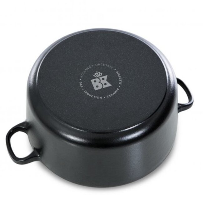 BK Braadpan Gietijzer Bourgogne Zwart 6.7 liter/ 28cm