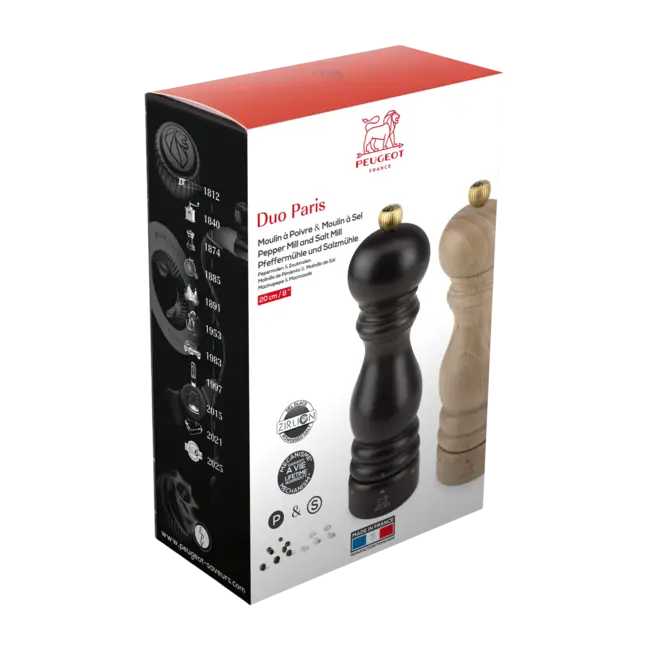 Peugeot Paris u'Select Peper- en Zoutmolenset – 20 cm (Chocolade & Naturel)