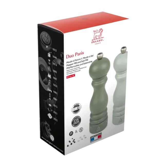 Peugeot Paris u'Select Peper- en Zoutmolenset – 20 cm (Varengroen & Saliegroen)