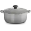 Le Creuset Braadpan Gietijzer Signature Mist Grey 24cm - Inclusief Levenslange Garantie en Optimale Warmteverdeling